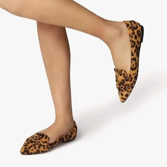 Comfortable Cushion Leopard Print Women's Ballet Flats - Picture 2 of 14